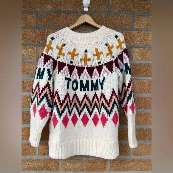 TOMMY FAIR ISLE SWEATER SMALL - Picture 12 of 16